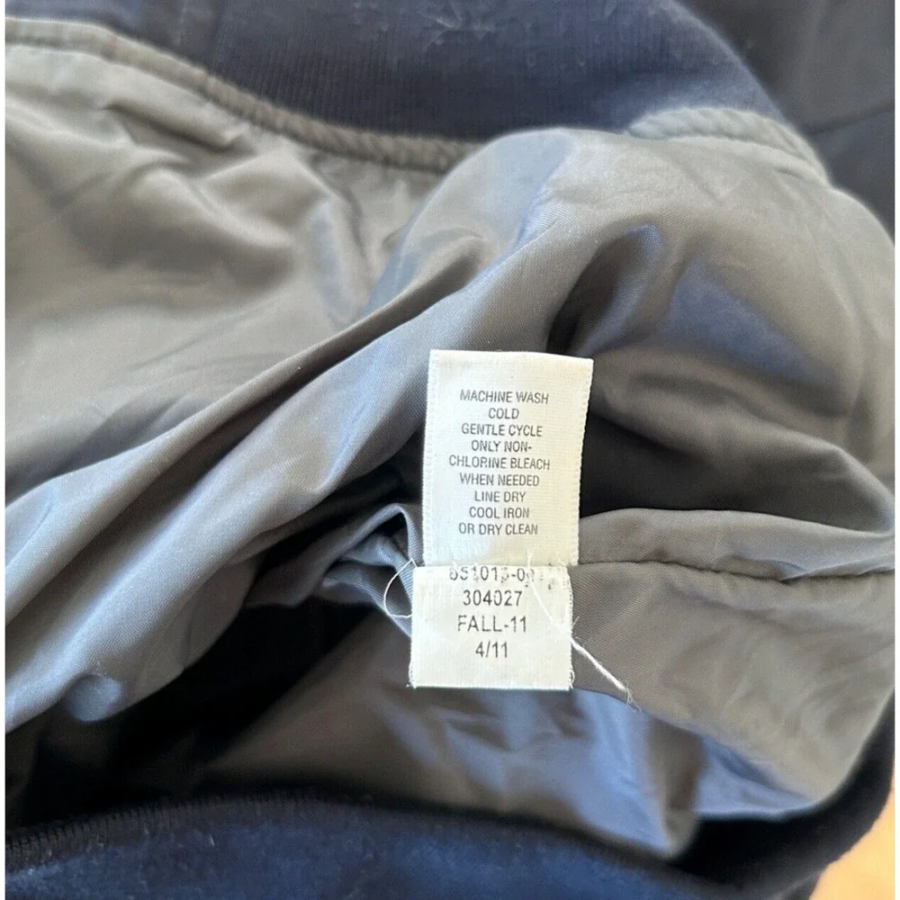 Banana Republic Blue Heritage Jacket Water-Resistant Blue Zip Up Men M